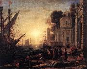 Claude Lorrain The Disembarkation of Cleopatra at Tarsus dfg oil painting on canvas